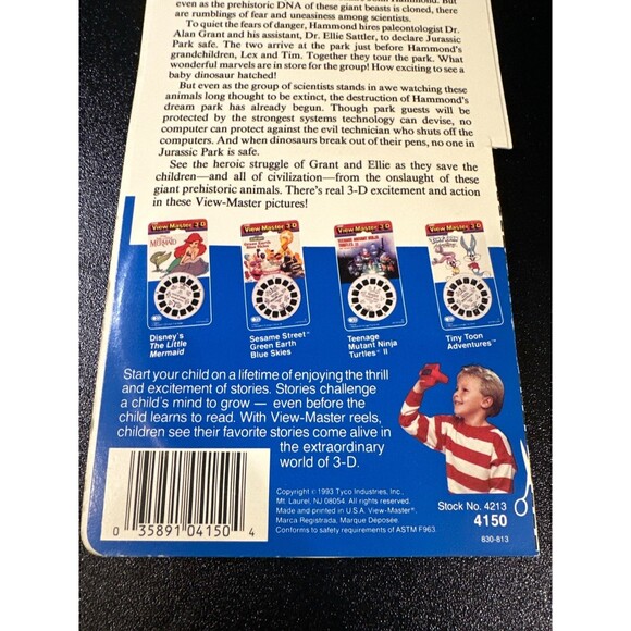 1993 View-Master Jurassic Park 3 Reel Set 3D Pictures Complete - Picture 6 of 10